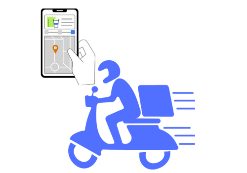 Tracking Order symbol for users to see where is there food